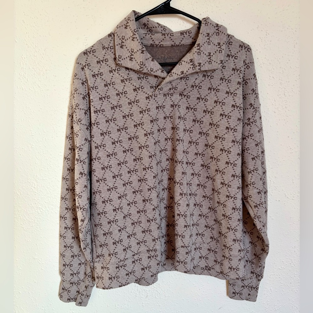 All Access NYC Folded Collar Sweater